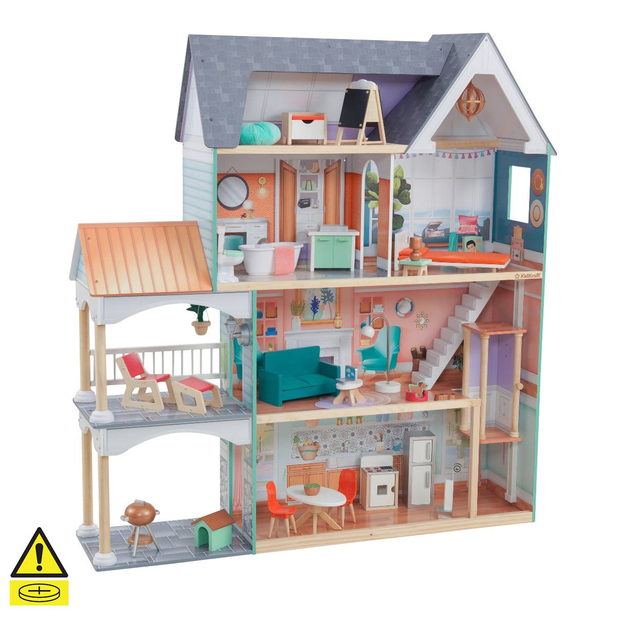 grand view mansion dollhouse with ez kraft assembly