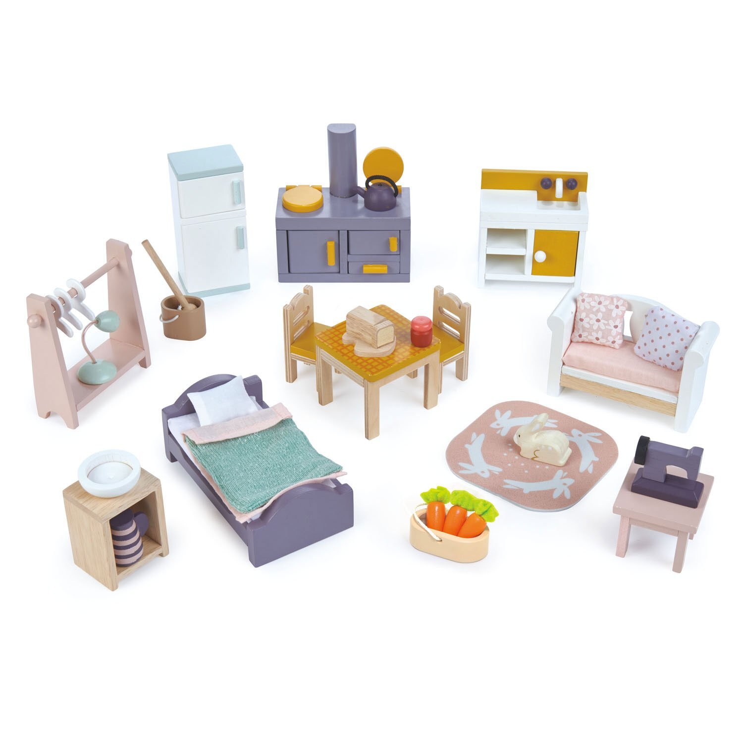 plastic dollhouse furniture sets