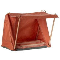 Maileg Happy Camper Tent Mouse - Dark Coral