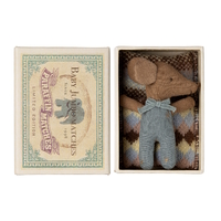 Maileg Sleepy-Wakey Baby Mouse Boy - Blue