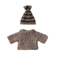 Maileg Knitted Sweater and Hat for Big Brother Mouse