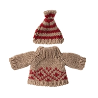 Maileg Knitted Sweater and Hat for Mum Mouse