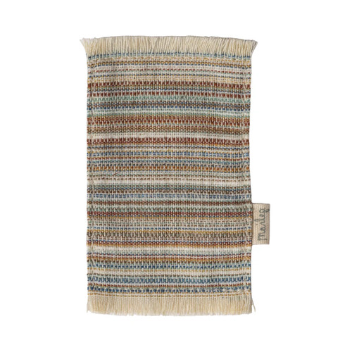 Maileg Miniature Rug - Striped Blue - Small