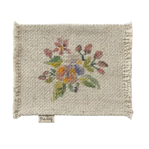 Maileg Miniature Rug - Flowers - Small