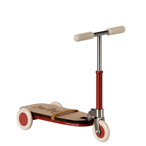 Maileg Kick Board Scooter Mouse - Red