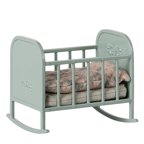 Maileg Cradle My - Blue Mint